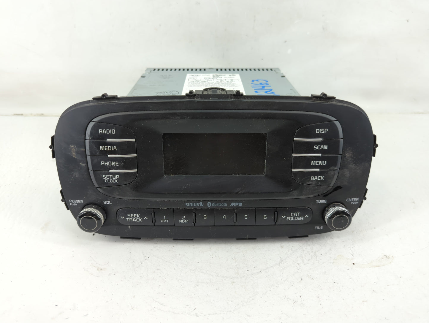 2014-2016 Kia Soul Radio AM FM Cd Player Receiver Replacement P/N:96170-B2090CA Fits Fits 2014 2015 2016 OEM Used Auto Parts