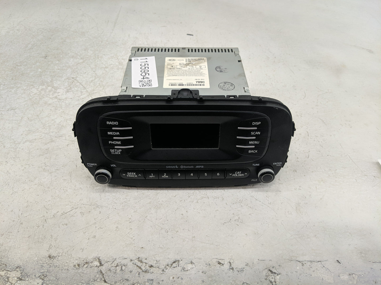 2014-2016 Kia Soul Radio AM FM Cd Player Receiver Replacement P/N:96160-B2020CA 96170-B2090CA Fits Fits 2014 2015 2016 OEM U