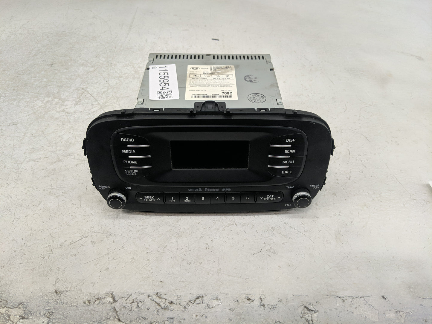 2014-2016 Kia Soul Radio AM FM Cd Player Receiver Replacement P/N:96160-B2020CA 96170-B2090CA Fits Fits 2014 2015 2016 OEM U