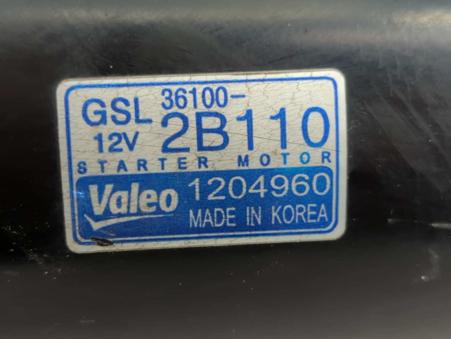 2014-2019 Kia Soul Car Starter Motor Solenoid OEM P/N:36100-2B110 Fits Fits 2014 2015 2016 2017 2018 2019 OEM Used Auto Part