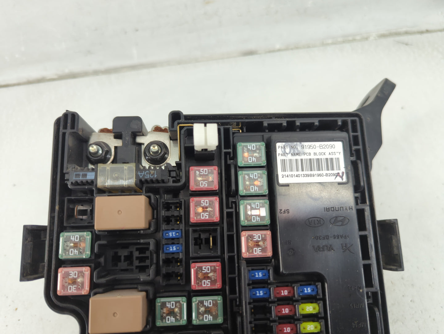 2015 Kia Soul Fusebox Fuse Box Panel Relay Module P/N:91950-B2020 Fits OEM Used Auto Parts - Oemusedautoparts1.com