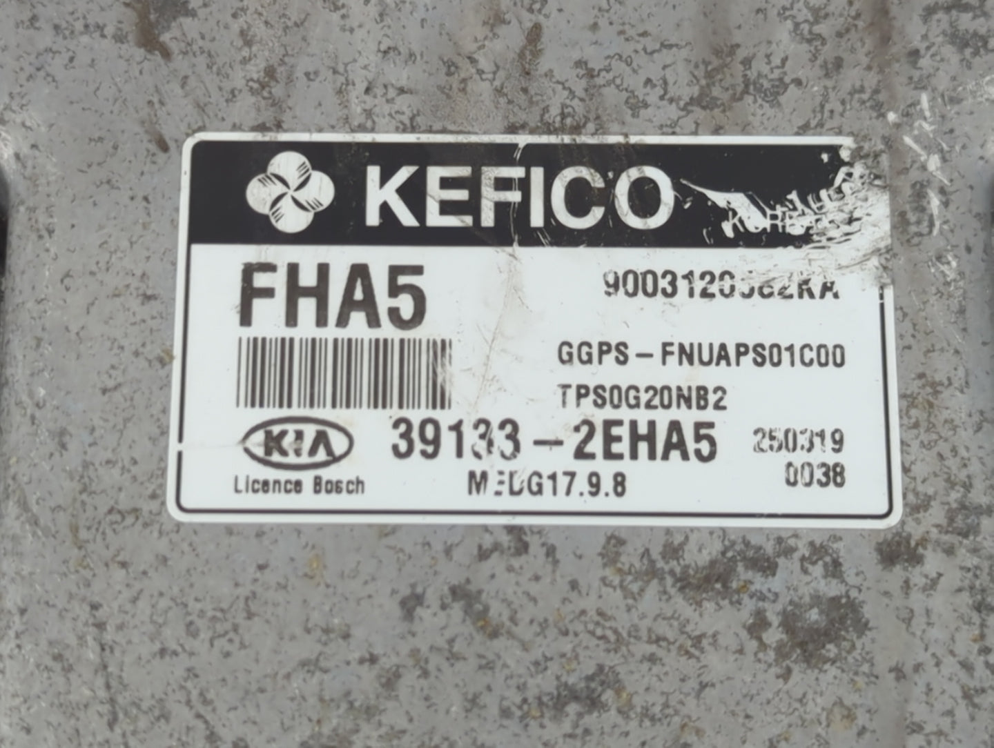 2015 Kia Soul PCM Engine Control Computer ECU ECM PCU OEM P/N:39133-2EHA5 Fits OEM Used Auto Parts - Oemusedautoparts1.com
