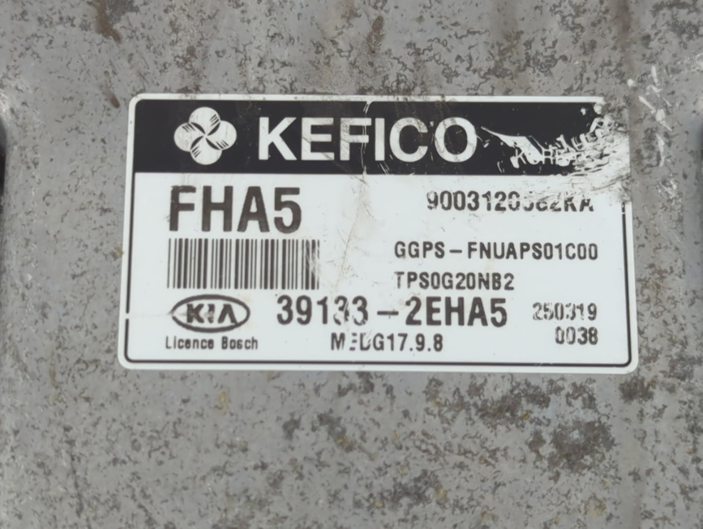 2015 Kia Soul PCM Engine Control Computer ECU ECM PCU OEM P/N:39133-2EHA5 Fits OEM Used Auto Parts - Oemusedautoparts1.com