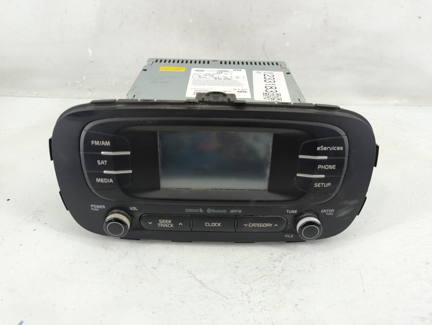 2015 Kia Soul Radio AM FM Cd Player Receiver Replacement P/N:96160-B2020CA Fits OEM Used Auto Parts - Oemusedautoparts1.com