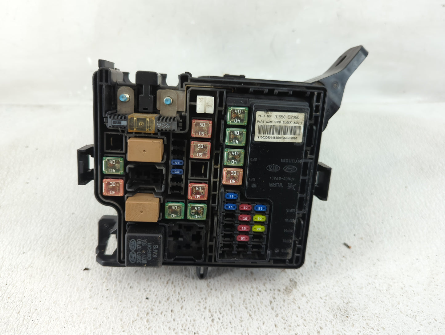 2015 Kia Soul Fusebox Fuse Box Panel Relay Module P/N:91950-B2090 Fits OEM Used Auto Parts - Oemusedautoparts1.com