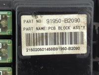 2015 Kia Soul Fusebox Fuse Box Panel Relay Module P/N:91950-B2090 Fits OEM Used Auto Parts - Oemusedautoparts1.com