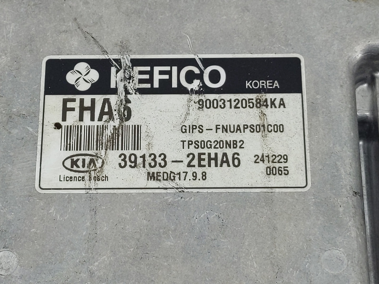 2015 Kia Soul PCM Engine Control Computer ECU ECM PCU OEM P/N:39133-2EHA6 Fits OEM Used Auto Parts - Oemusedautoparts1.com