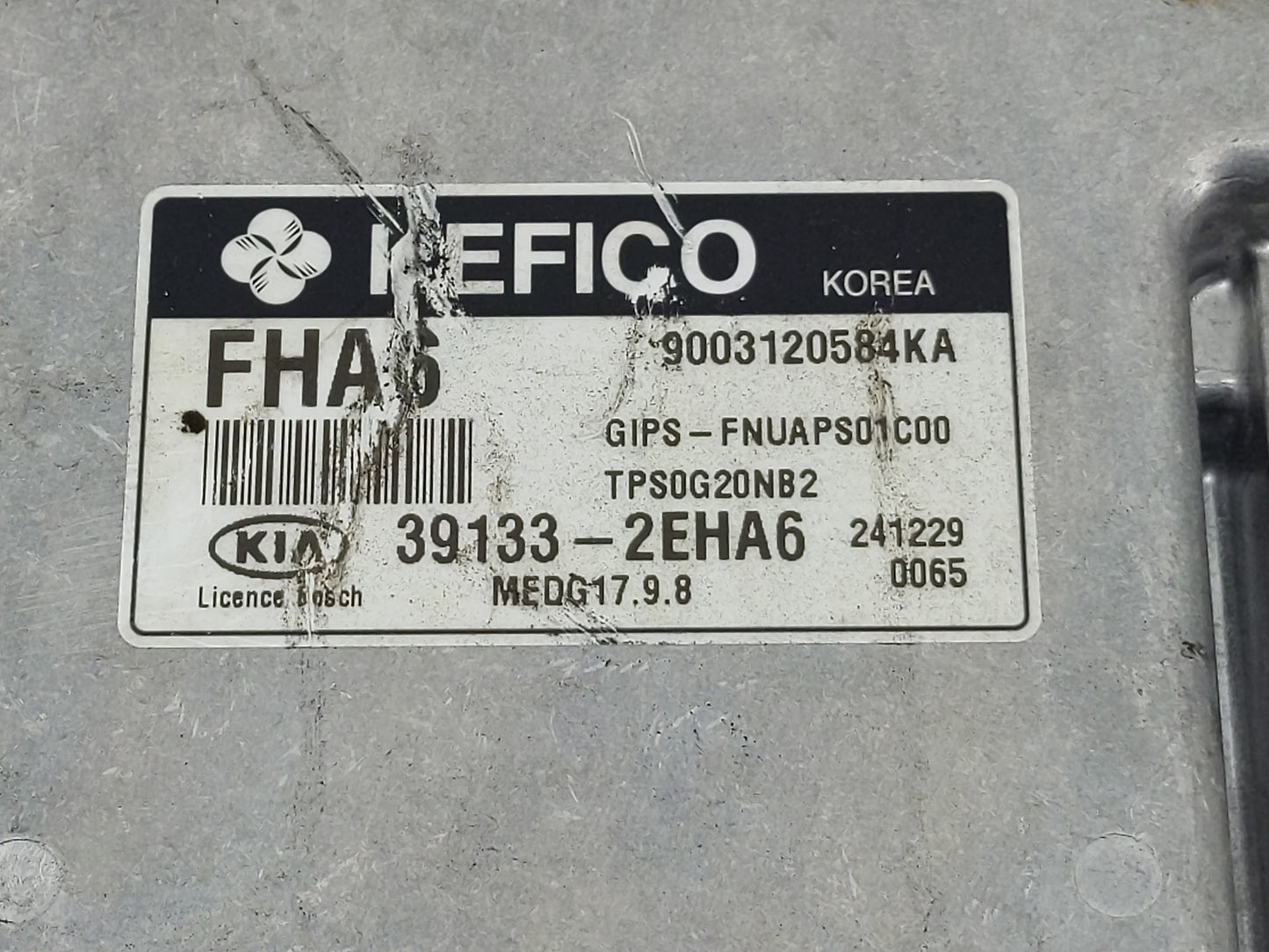 2015 Kia Soul PCM Engine Control Computer ECU ECM PCU OEM P/N:39133-2EHA6 Fits OEM Used Auto Parts - Oemusedautoparts1.com