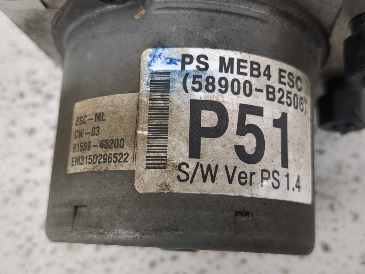 2014-2015 Kia Soul Anti-Lock Brake ABS Pump Module Actuator OEM P/N:61589-45200 58900-B2506 Fits Fits 2014 2015 OEM Used Aut