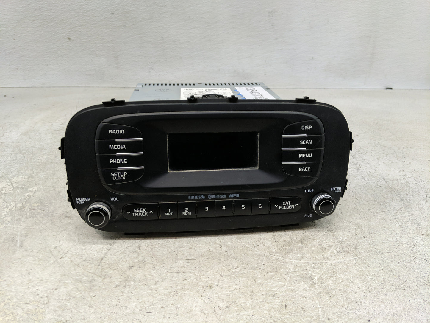 2014-2016 Kia Soul Radio AM FM Cd Player Receiver Replacement P/N:96170-B2090CA Fits Fits 2014 2015 2016 OEM Used Auto Parts