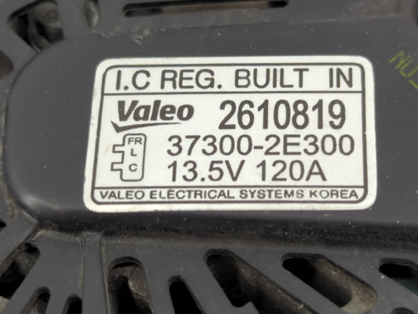 2012-2016 Kia Soul Alternator Replacement Generator Charging Assembly Engine OEM P/N:37300-2E300 Fits OEM Used Auto Parts - 