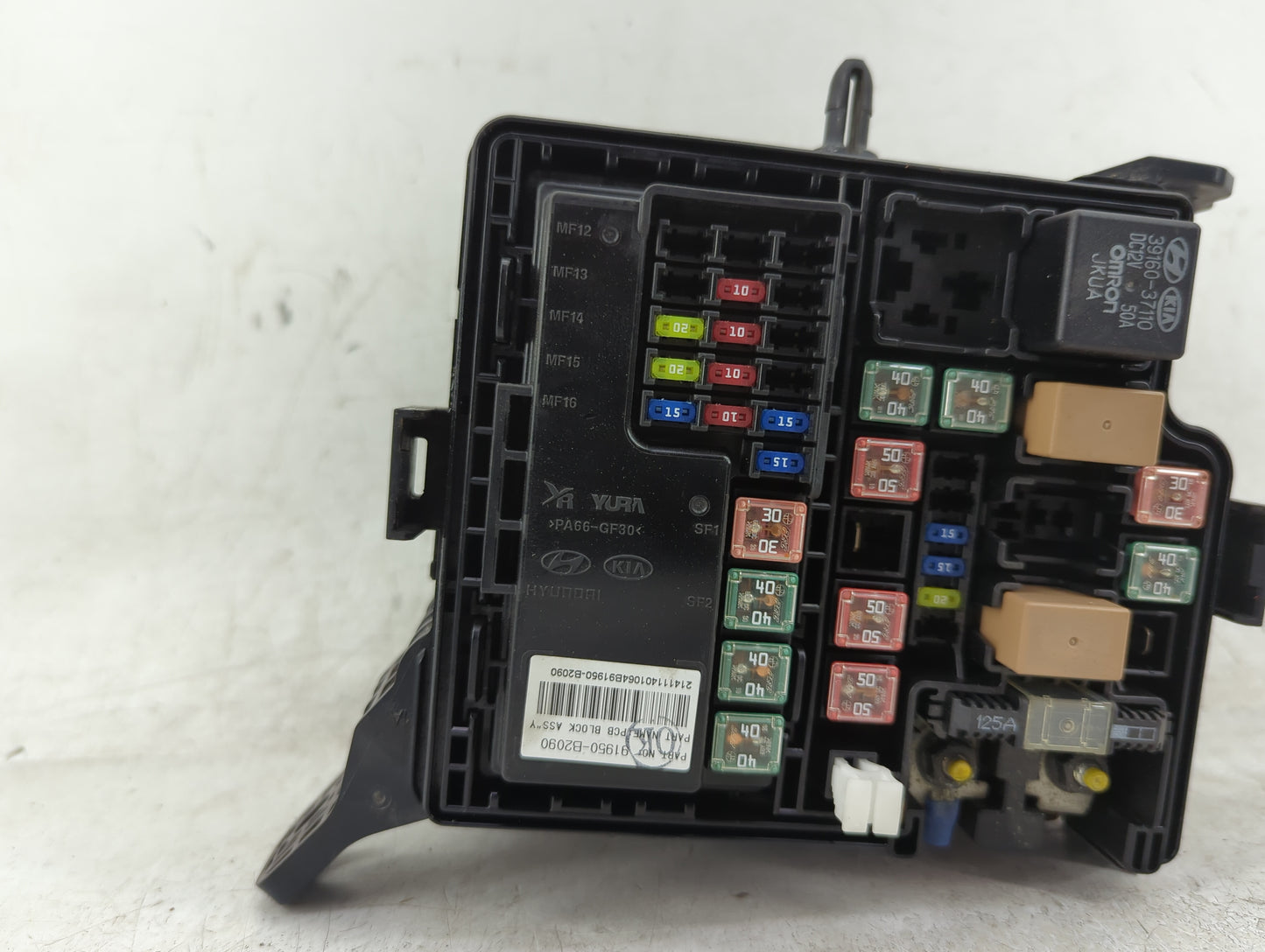 2015 Kia Soul Fusebox Fuse Box Panel Relay Module P/N:91950-B2090 Fits OEM Used Auto Parts - Oemusedautoparts1.com