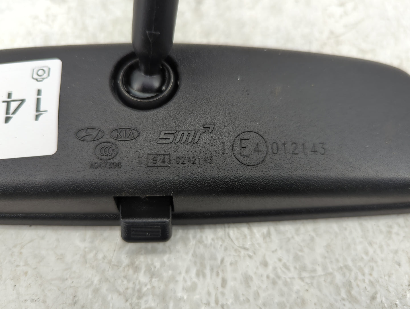2014-2019 Kia Soul Interior Rear View Mirror Replacement OEM P/N:A047396 Fits Fits 2014 2015 2016 2017 2018 2019 2020 2021 2