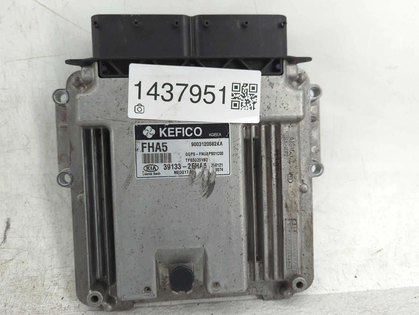 2015-2019 Kia Soul PCM Engine Control Computer ECU ECM PCU OEM P/N:GGPS-FNUAPS01C00 9003120582KA, Fits OEM Used Auto Parts -