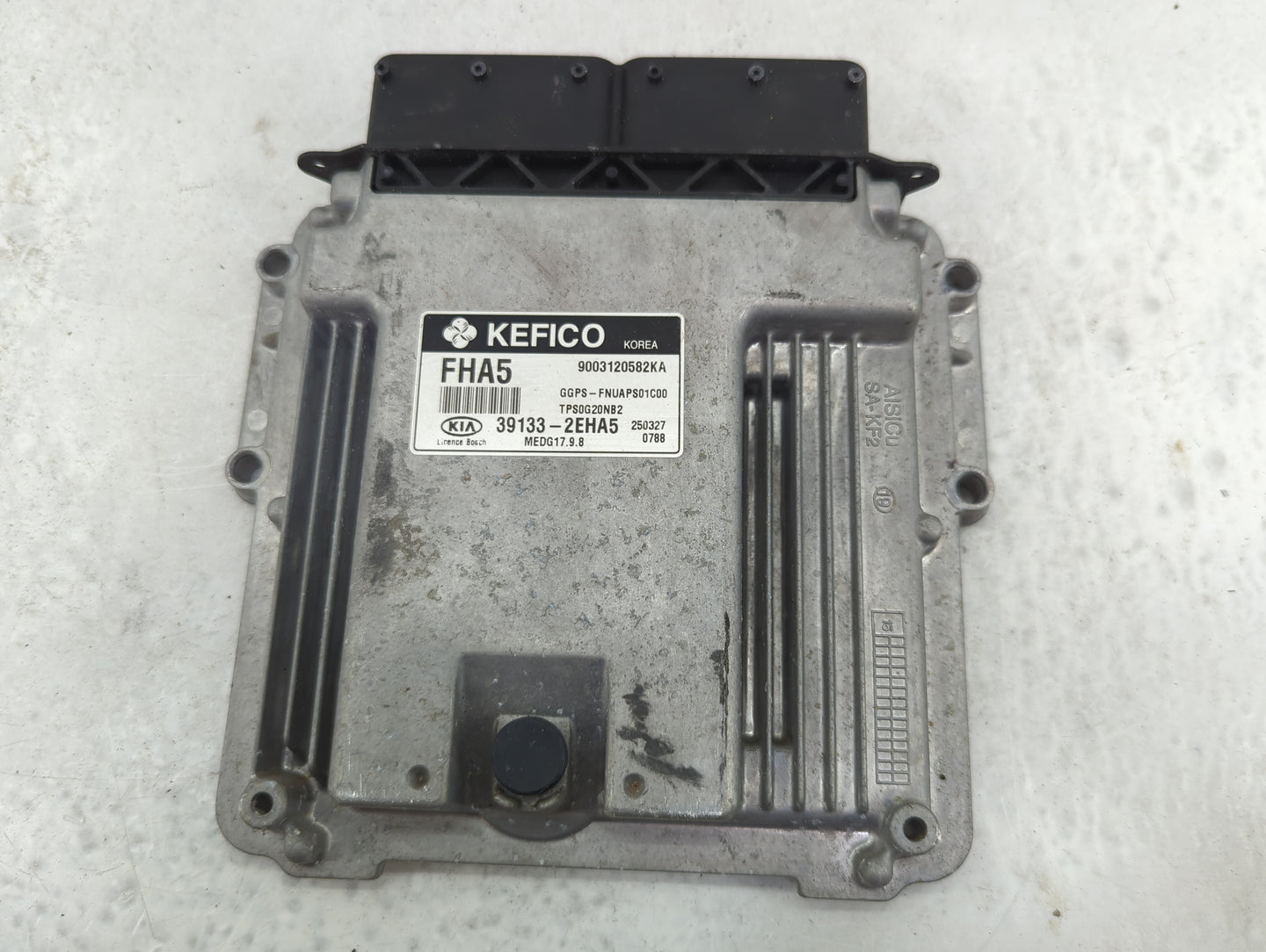 2015 Kia Soul PCM Engine Control Computer ECU ECM PCU OEM P/N:39133-2EHA5 9003120582KA, MEDG17.9.8 Fits OEM Used Auto Parts 