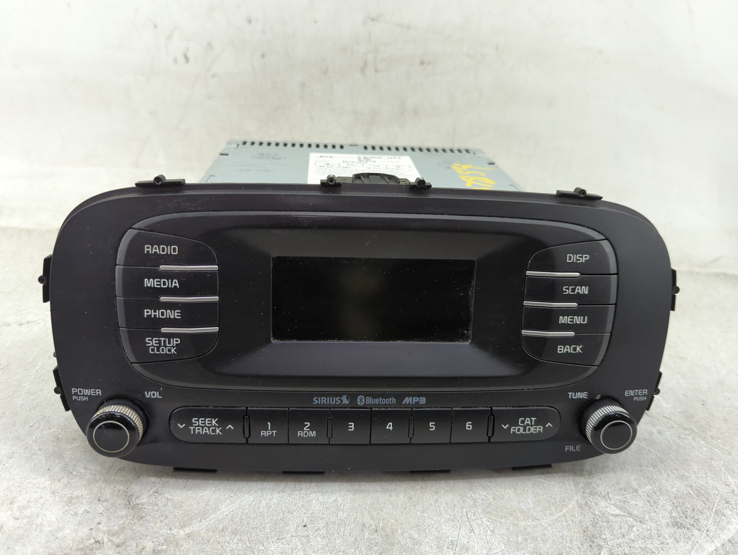 2014-2016 Kia Soul Radio AM FM Cd Player Receiver Replacement P/N:96170-B2090CA Fits Fits 2014 2015 2016 OEM Used Auto Parts
