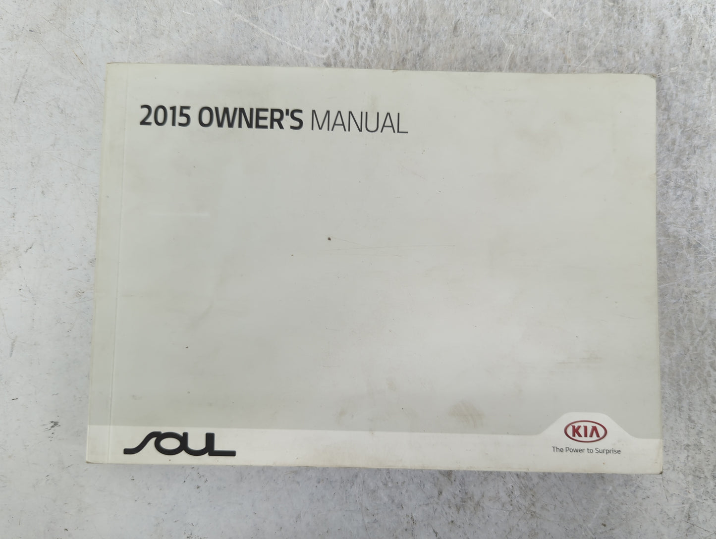 2015 Kia Soul Owners Manual Book Guide P/N:FB20-EU46A OEM Used Auto Parts - Oemusedautoparts1.com