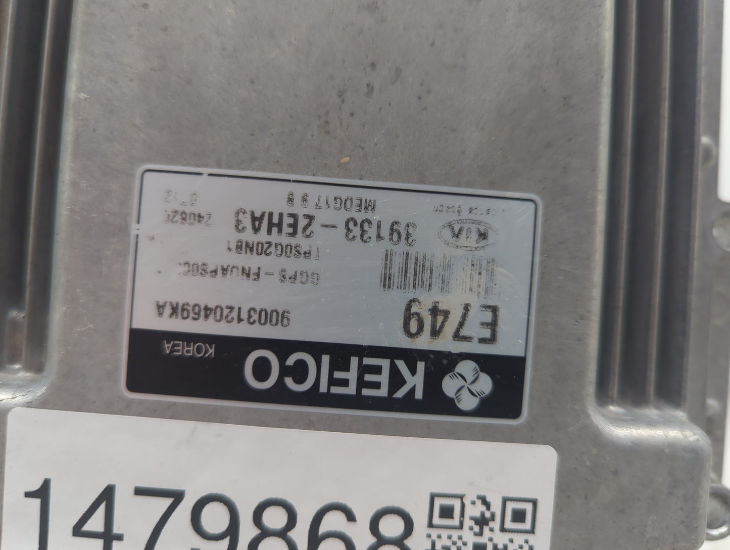 2015 Kia Soul PCM Engine Control Computer ECU ECM PCU OEM P/N:39133-2EHA3 9003120469KA Fits OEM Used Auto Parts - Oemusedaut