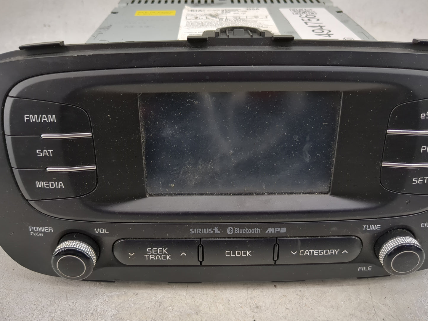 2014-2016 Kia Soul Radio AM FM Cd Player Receiver Replacement P/N:96160B2020CA ACBA0B2AN Fits Fits 2014 2015 2016 OEM Used A