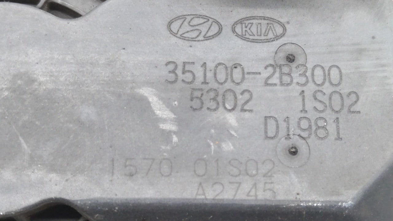 2012-2019 Kia Soul Throttle Body P/N:5302-1S02 35100-2B300 Fits Fits 2012 2013 2014 2015 2016 2017 2018 2019 OEM Used Auto P