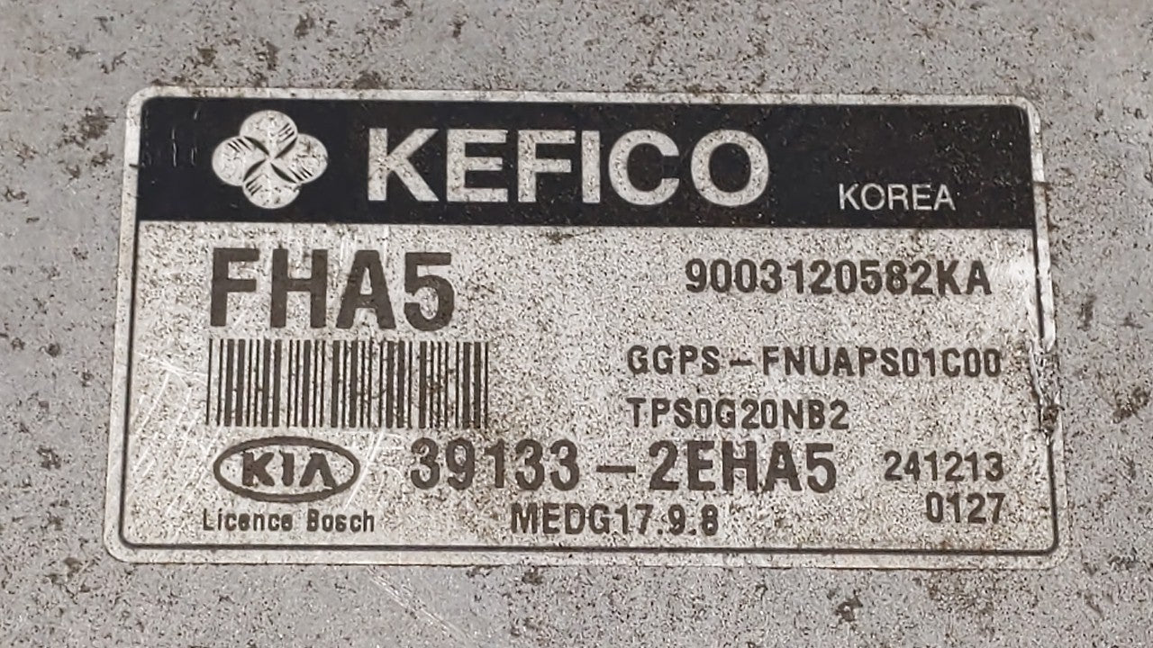 2015 Kia Soul PCM Engine Control Computer ECU ECM PCU OEM P/N:39133-2EHA5 39132-2EHA5, 39133-2EHA3 Fits OEM Used Auto Parts 