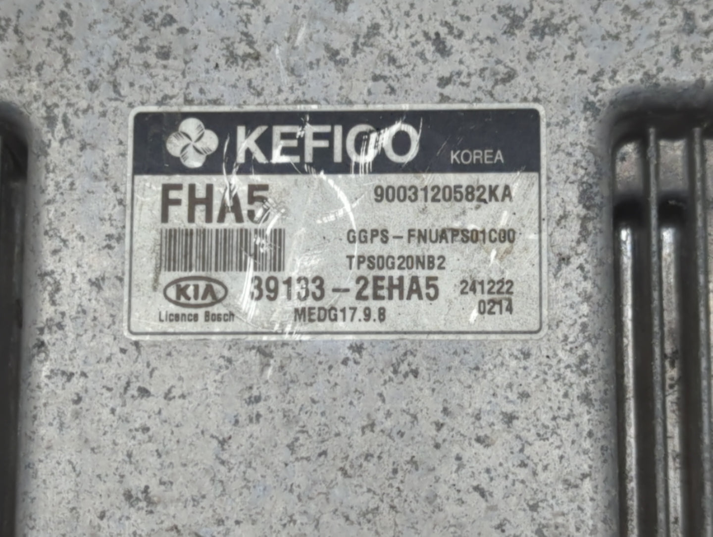 2015 Kia Soul PCM Engine Control Computer ECU ECM PCU OEM P/N:39133-2EHA5 39132-2EHA5, 39133-2EHA3 Fits OEM Used Auto Parts 