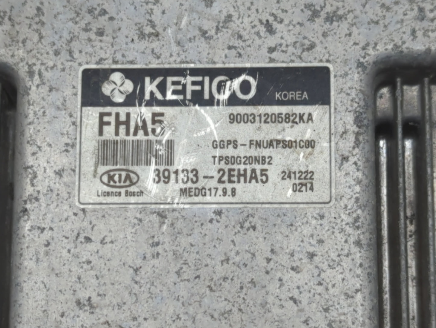 2015 Kia Soul PCM Engine Control Computer ECU ECM PCU OEM P/N:39133-2EHA5 39132-2EHA5, 39133-2EHA3 Fits OEM Used Auto Parts 