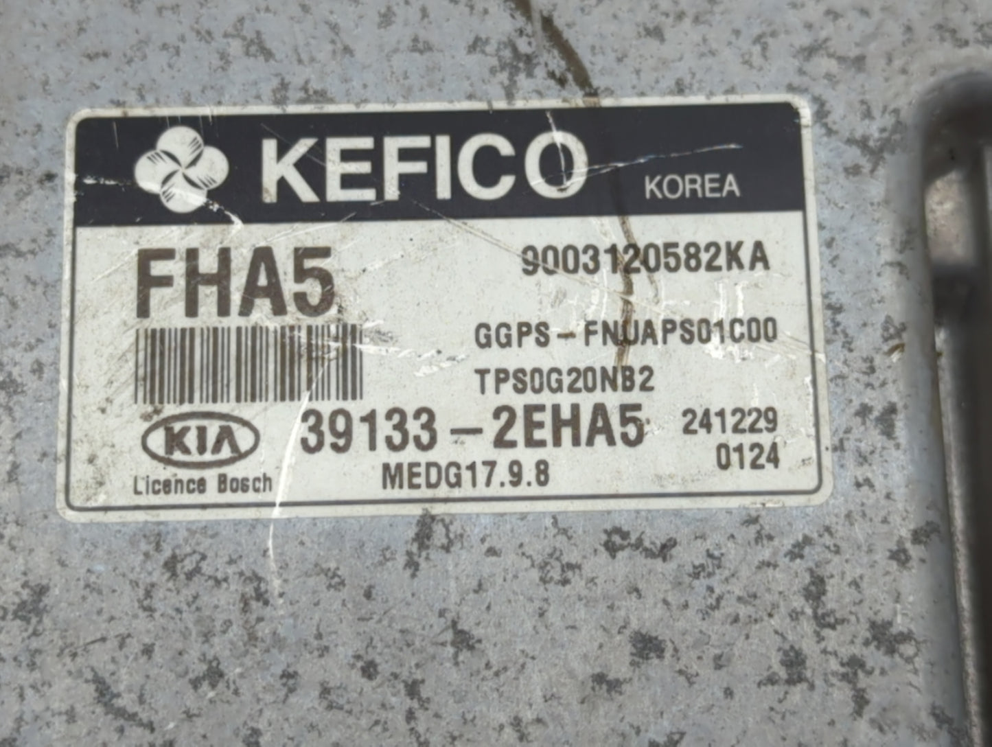 2015 Kia Soul PCM Engine Control Computer ECU ECM PCU OEM P/N:39133-2EHA5 39132-2EHA5, 39133-2EHA3 Fits OEM Used Auto Parts 
