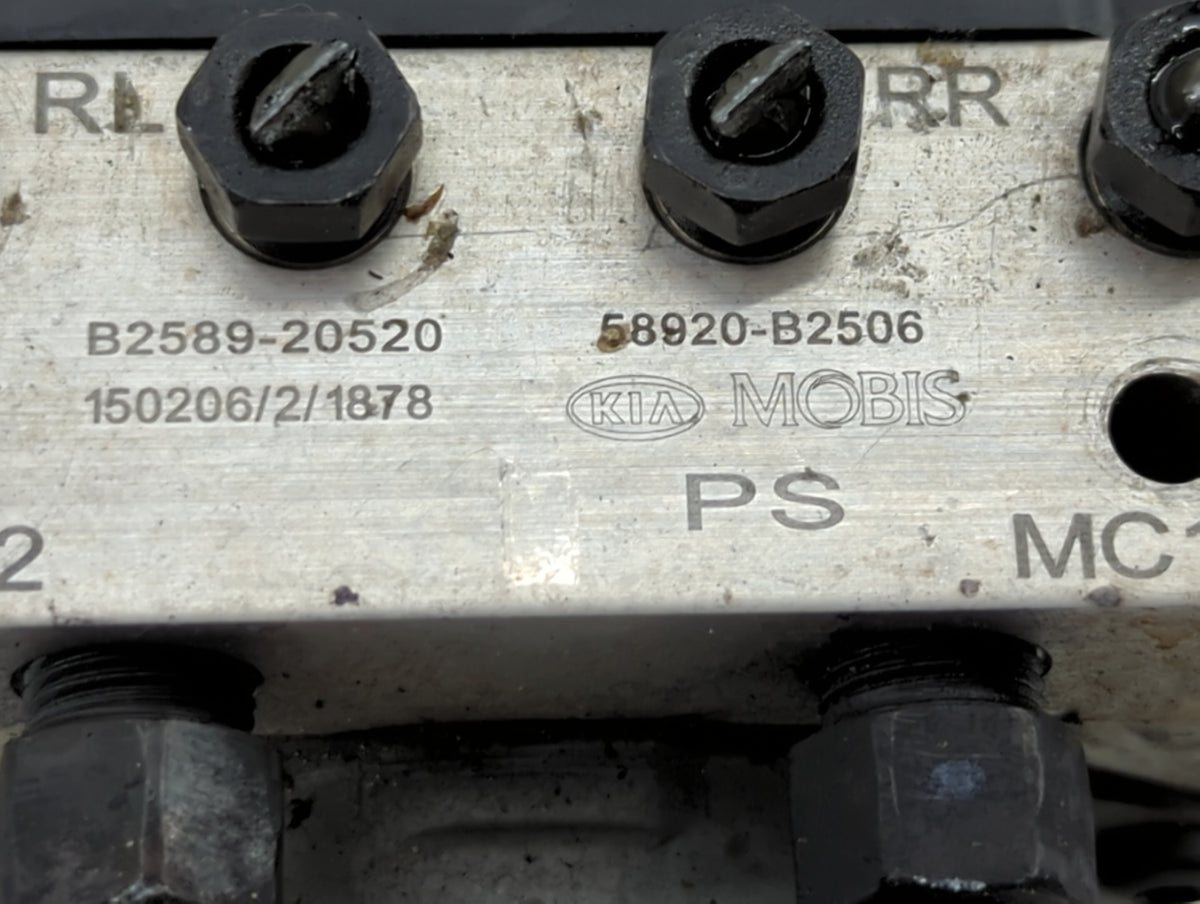 2014-2015 Kia Soul Anti-Lock Brake ABS Pump Module Actuator OEM P/N:58900-B2506 58929-B2506, 58920-B2506 Fits Fits 2014 2015