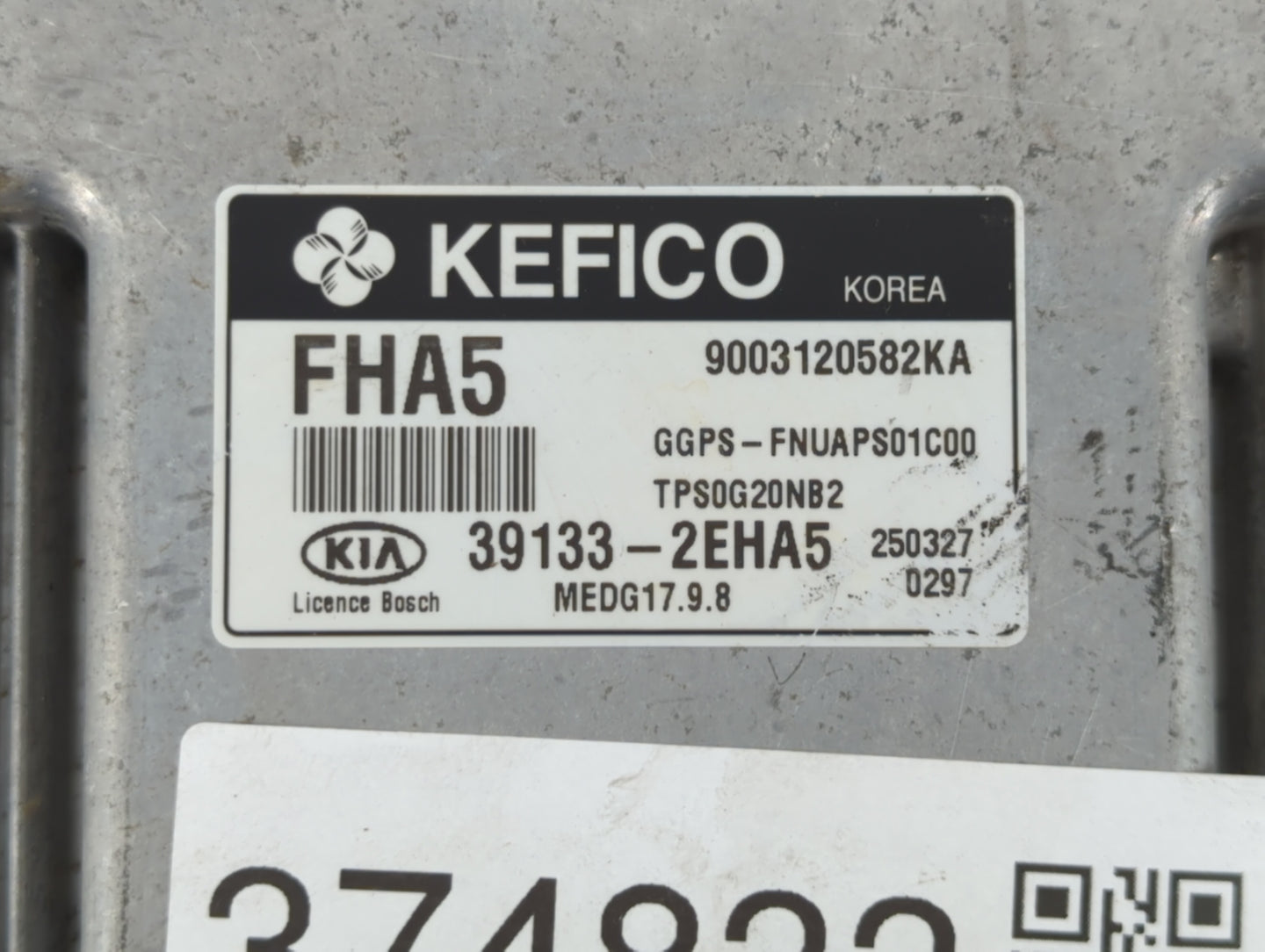 2015 Kia Soul PCM Engine Control Computer ECU ECM PCU OEM P/N:39133-2EHA5 39133-2EHA3 Fits OEM Used Auto Parts - Oemusedauto
