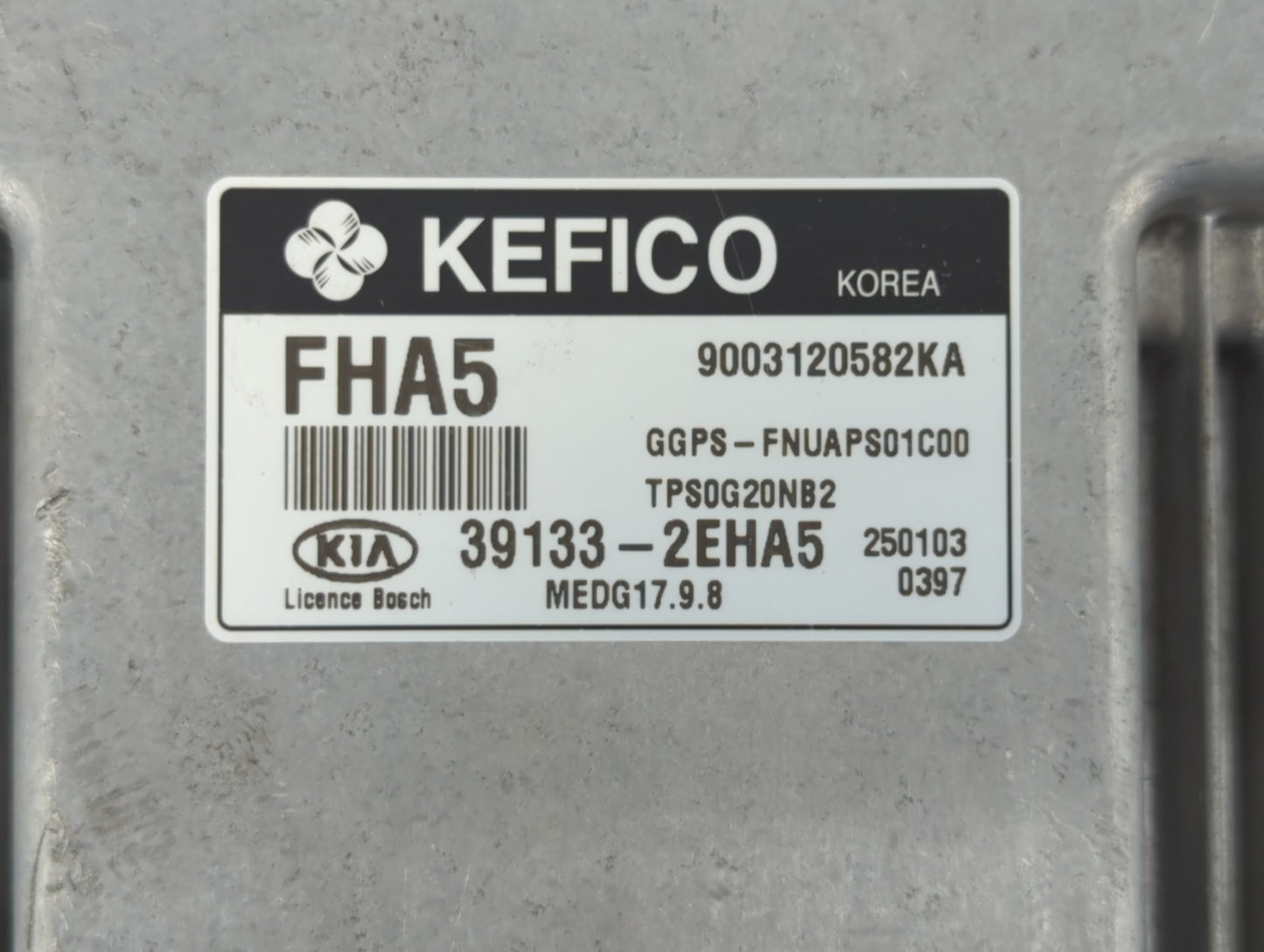 2015 Kia Soul PCM Engine Control Computer ECU ECM PCU OEM P/N:39133-2EHA5 39133-2EHA3 Fits OEM Used Auto Parts - Oemusedauto