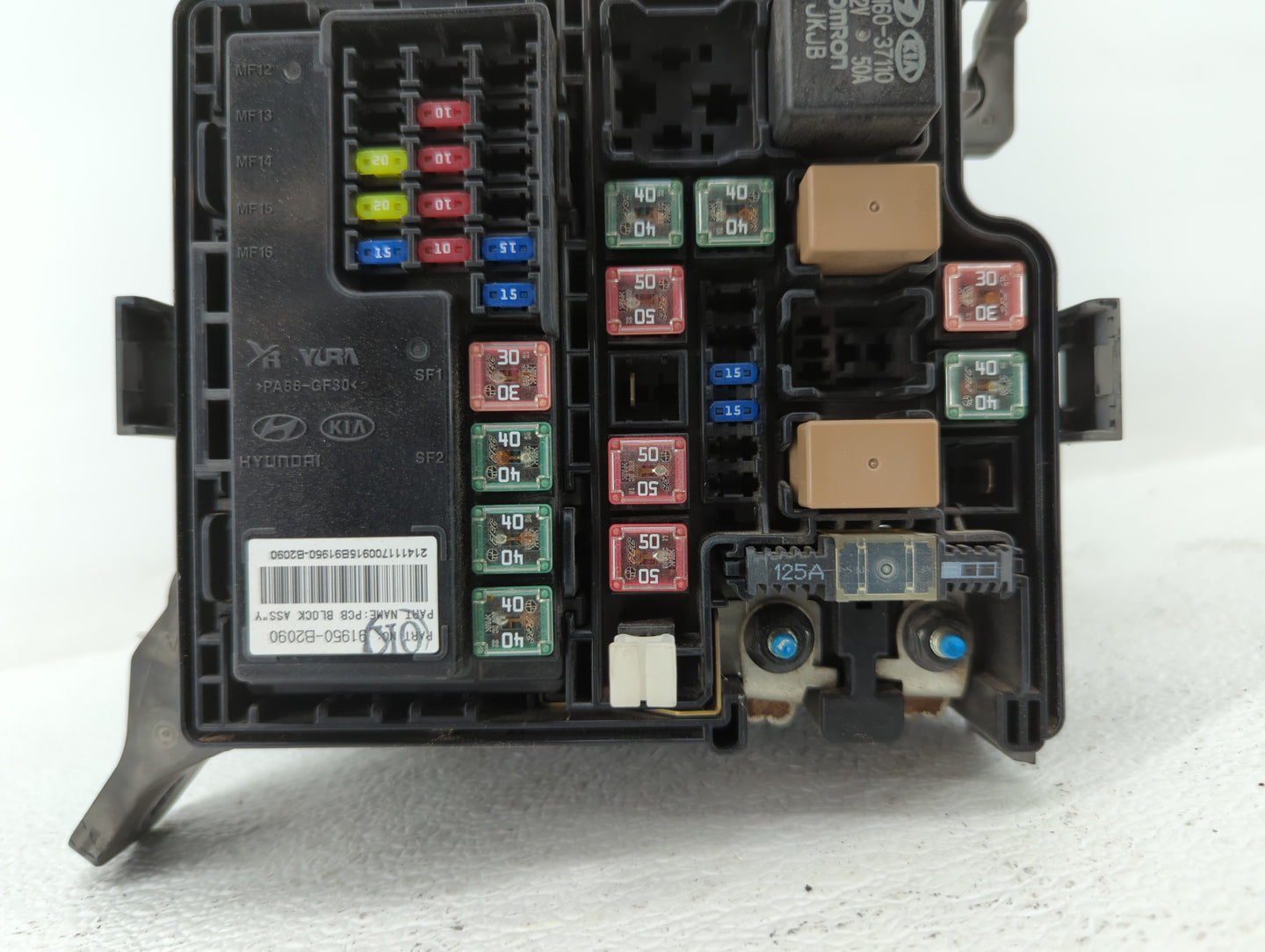 2015 Kia Soul Fusebox Fuse Box Panel Relay Module P/N:91415B2160 91950-B2090 Fits OEM Used Auto Parts - Oemusedautoparts1.co
