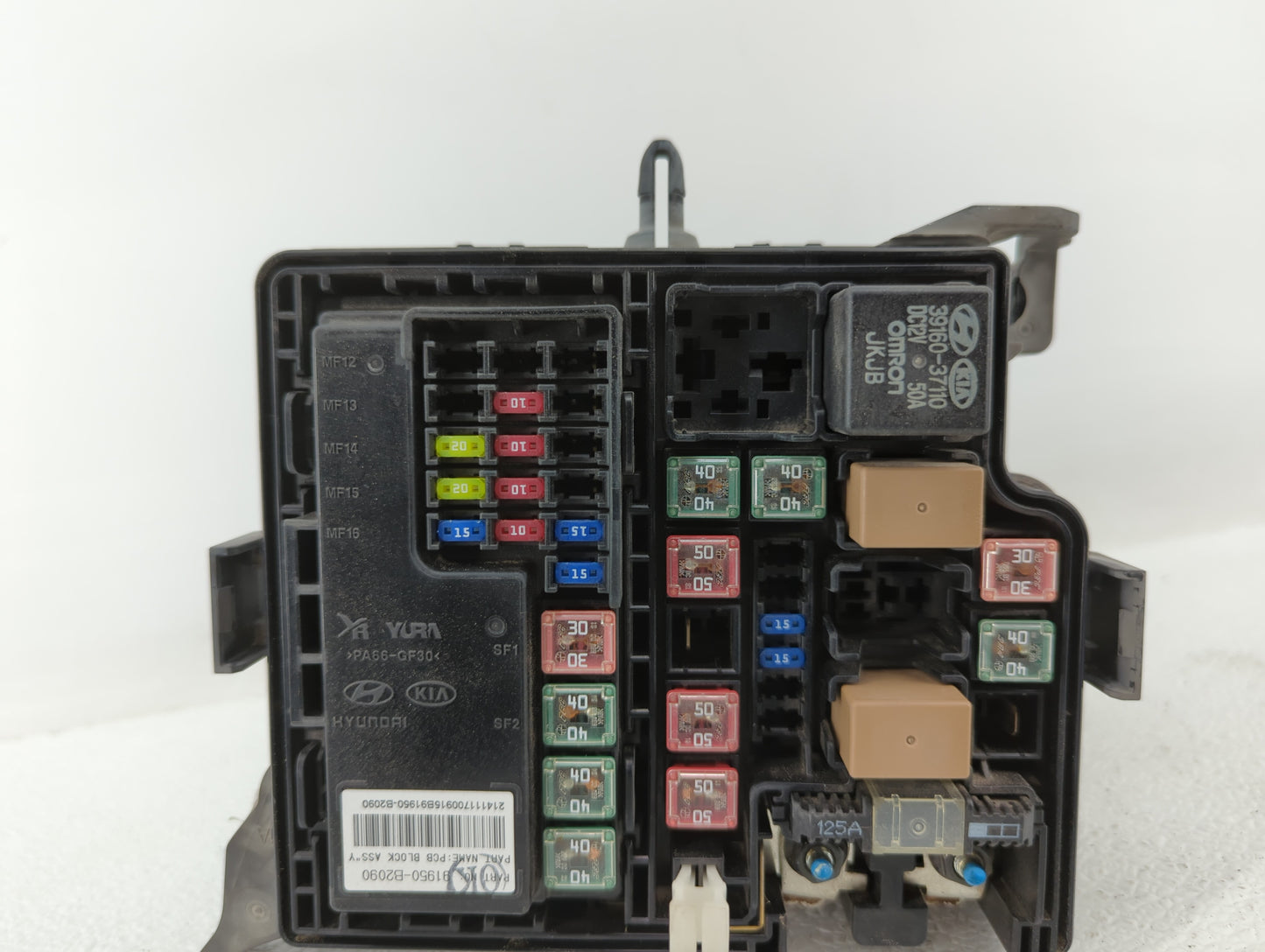 2015 Kia Soul Fusebox Fuse Box Panel Relay Module P/N:91415B2160 91950-B2090 Fits OEM Used Auto Parts - Oemusedautoparts1.co