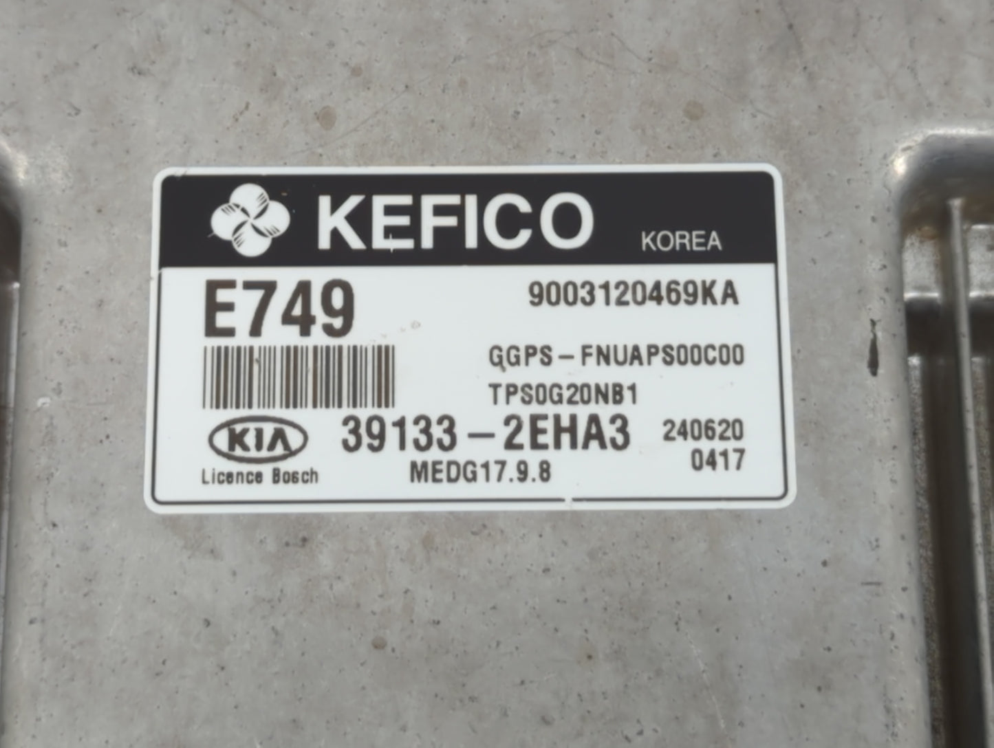2015 Kia Soul PCM Engine Control Computer ECU ECM PCU OEM P/N:39133-2EHA5 39133-2EHA3 Fits OEM Used Auto Parts - Oemusedauto