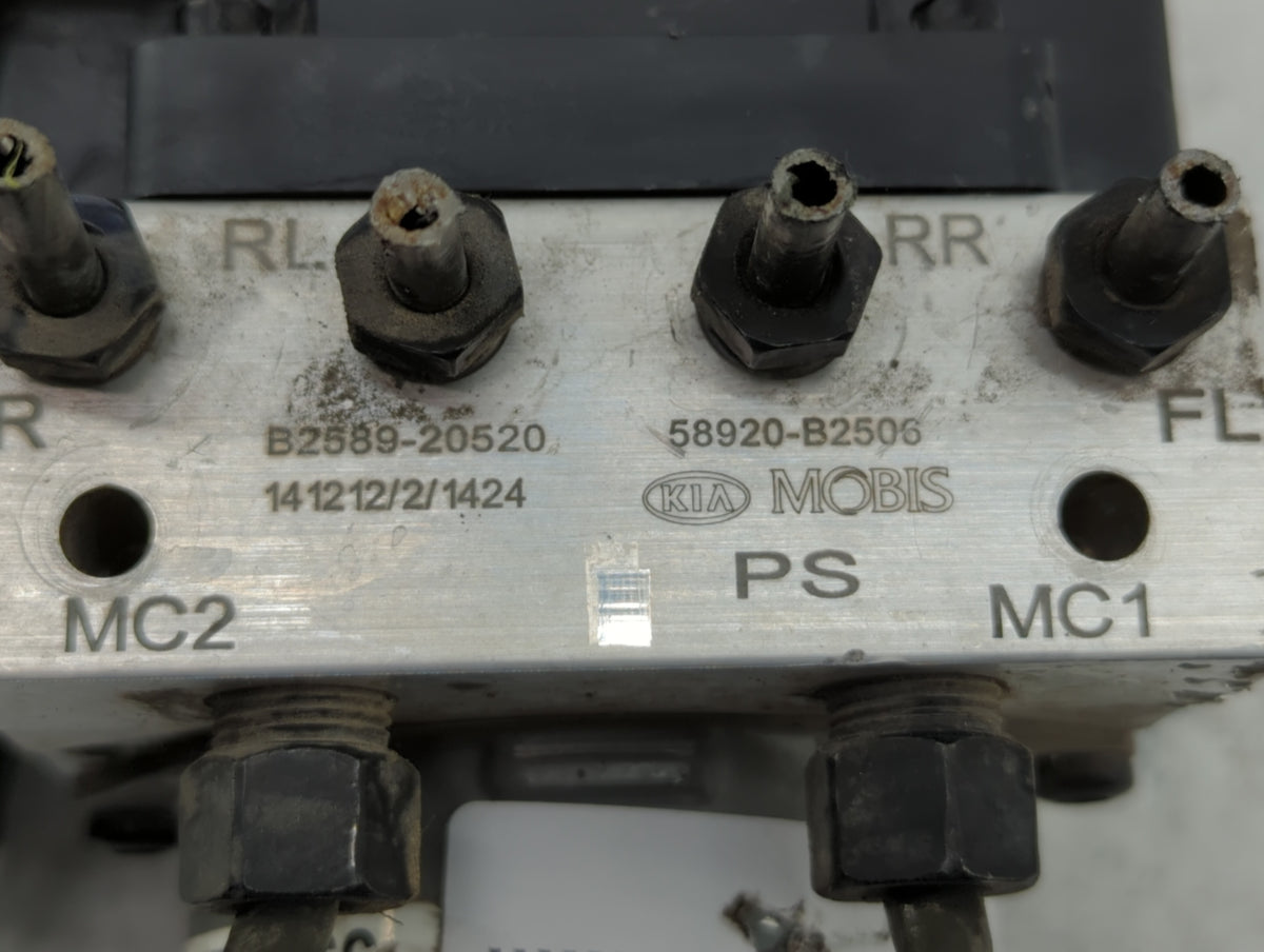 2014-2015 Kia Soul Anti-Lock Brake ABS Pump Module Actuator OEM P/N:58900-B2506 58929-B2506, 58920-B2506 Fits Fits 2014 2015