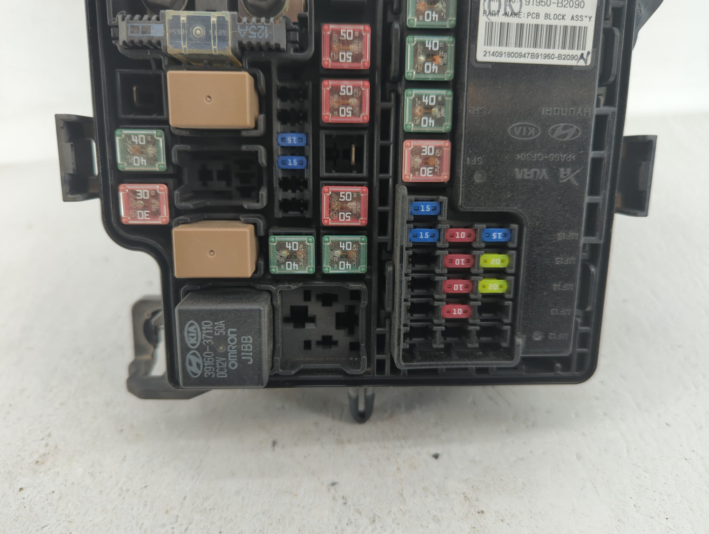 2015 Kia Soul Fusebox Fuse Box Panel Relay Module P/N:91417B2090 91417B2120, 91415B2160, 91950-B2090 Fits OEM Used Auto Part
