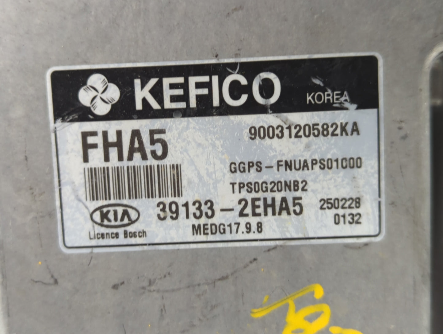 2015 Kia Soul PCM Engine Control Computer ECU ECM PCU OEM P/N:GGPS-FUNAPS01000 TPS0G20NB2, 39133-2EHA5 Fits OEM Used Auto Pa