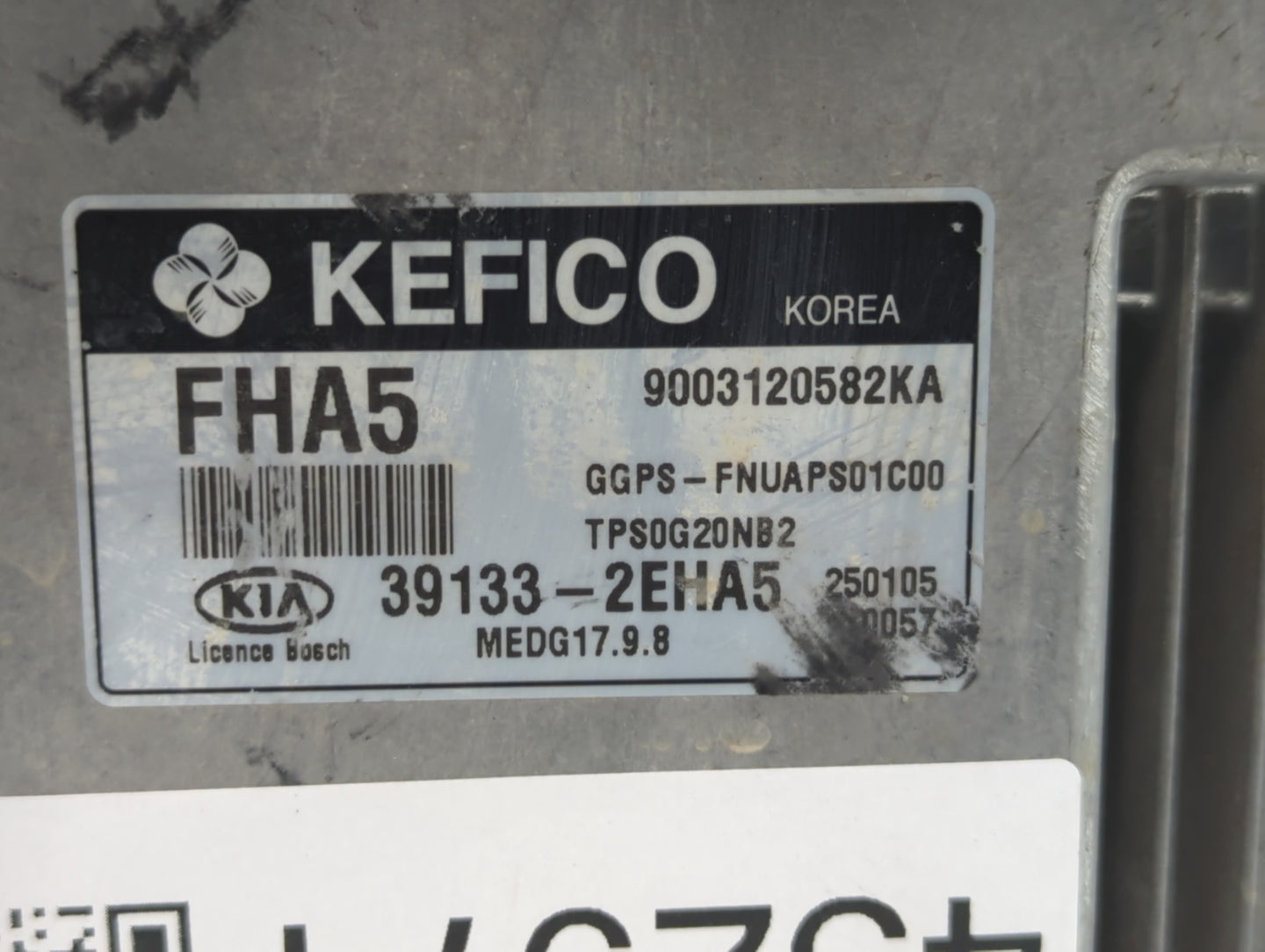 2015 Kia Soul PCM Engine Control Computer ECU ECM PCU OEM P/N:39133-2EHA5 Fits OEM Used Auto Parts - Oemusedautoparts1.com