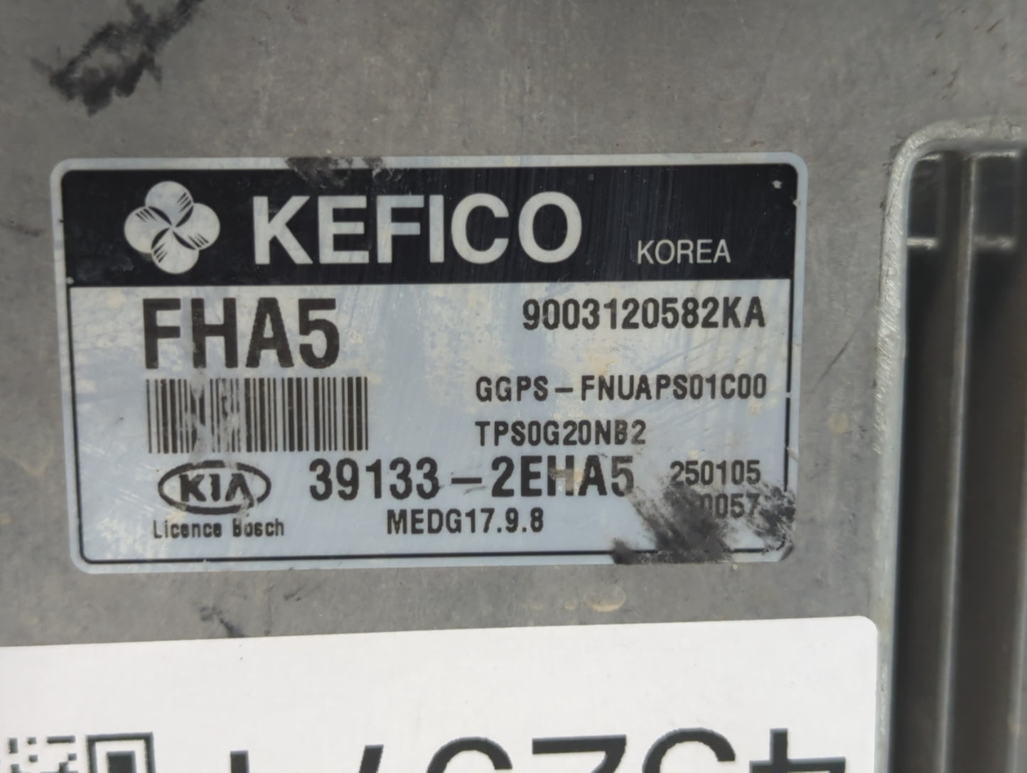 2015 Kia Soul PCM Engine Control Computer ECU ECM PCU OEM P/N:39133-2EHA5 Fits OEM Used Auto Parts - Oemusedautoparts1.com