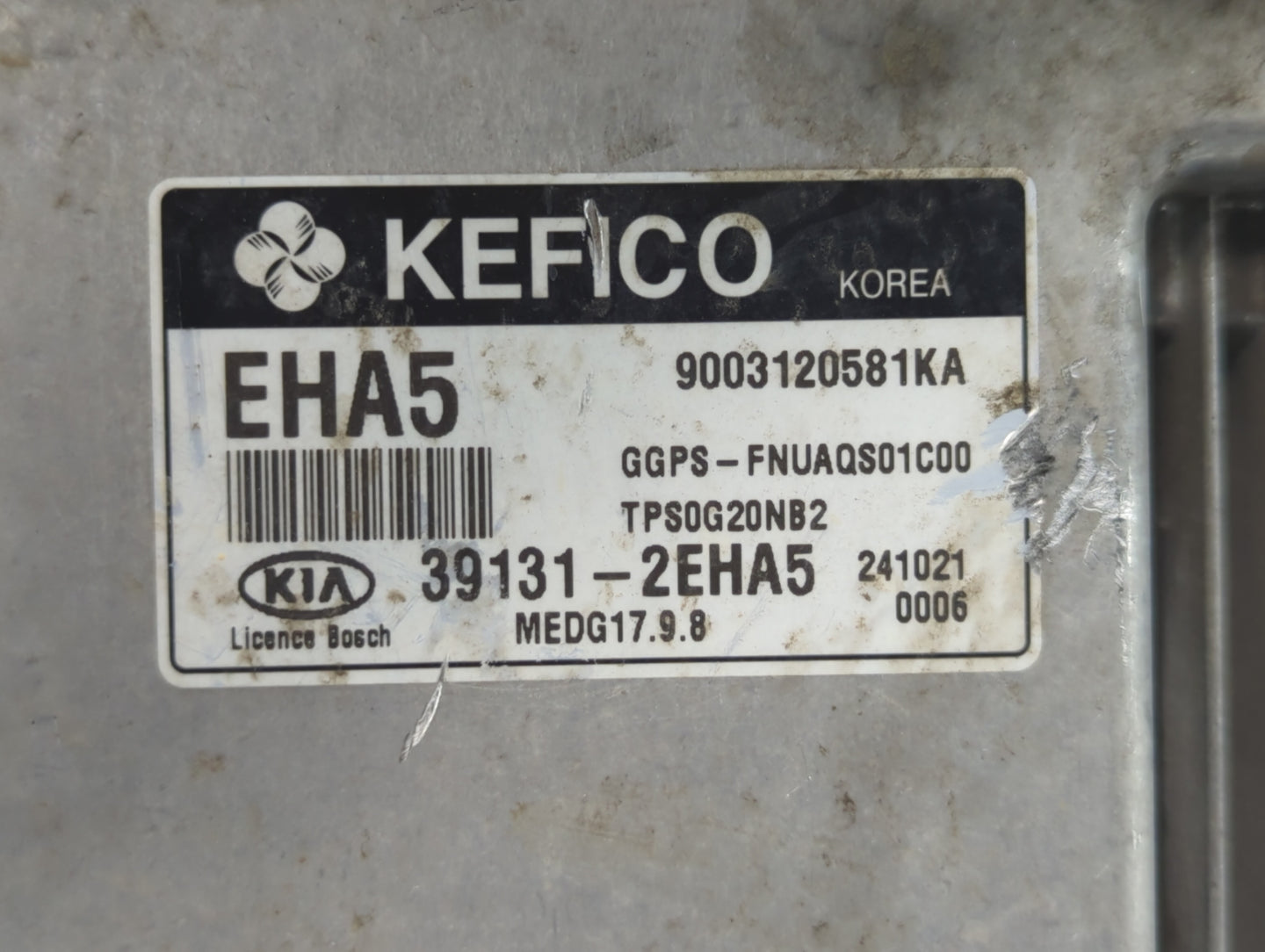 2015 Kia Soul PCM Engine Control Computer ECU ECM PCU OEM P/N:39133-2EHA3 39133-2EHA5, 39132-2EHA5 Fits OEM Used Auto Parts 