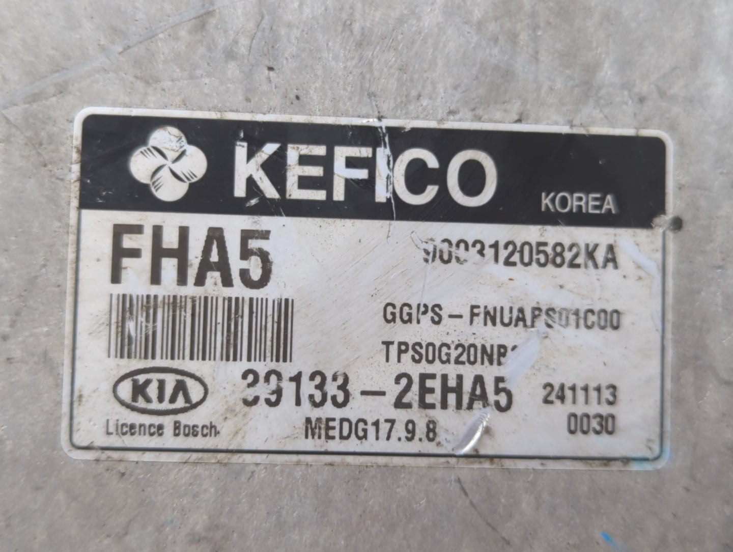 2015 Kia Soul PCM Engine Control Computer ECU ECM PCU OEM P/N:39133-2EHA5 39133-2EHA3 Fits OEM Used Auto Parts - Oemusedauto
