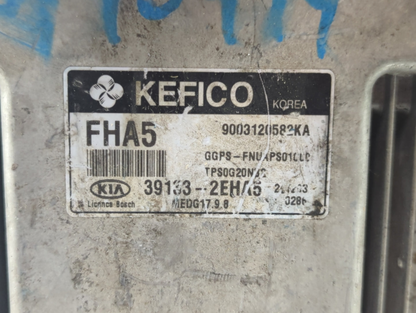 2015 Kia Soul PCM Engine Control Computer ECU ECM PCU OEM P/N:39133-2EHA5 Fits OEM Used Auto Parts - Oemusedautoparts1.com