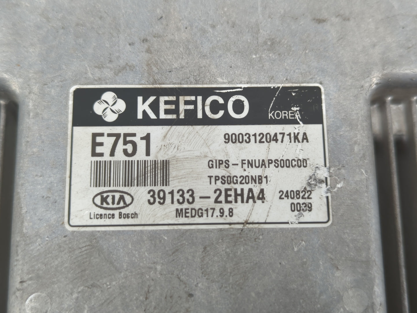 2015 Kia Soul PCM Engine Control Computer ECU ECM PCU OEM P/N:39133-2EHA4 39133-2EHA5, 39133-2EHA3 Fits OEM Used Auto Parts 