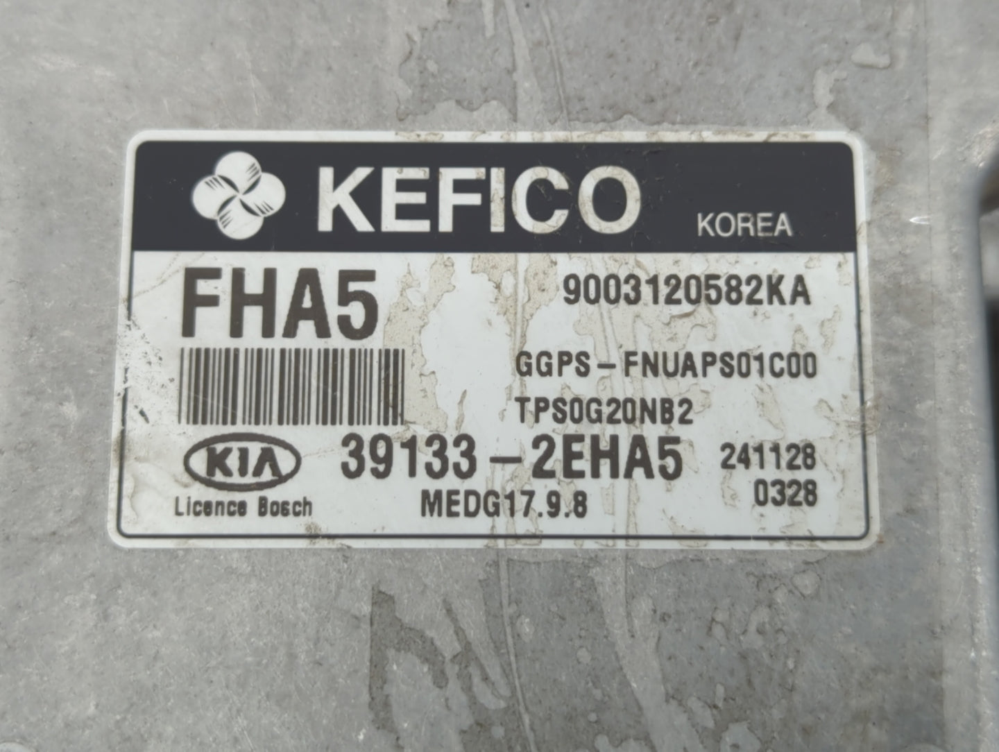 2015 Kia Soul PCM Engine Control Computer ECU ECM PCU OEM P/N:39133-2EHA5 Fits OEM Used Auto Parts - Oemusedautoparts1.com