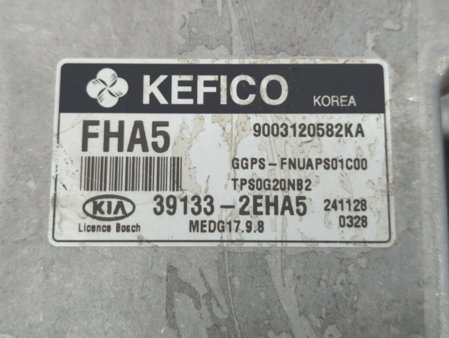 2015 Kia Soul PCM Engine Control Computer ECU ECM PCU OEM P/N:39133-2EHA5 Fits OEM Used Auto Parts - Oemusedautoparts1.com