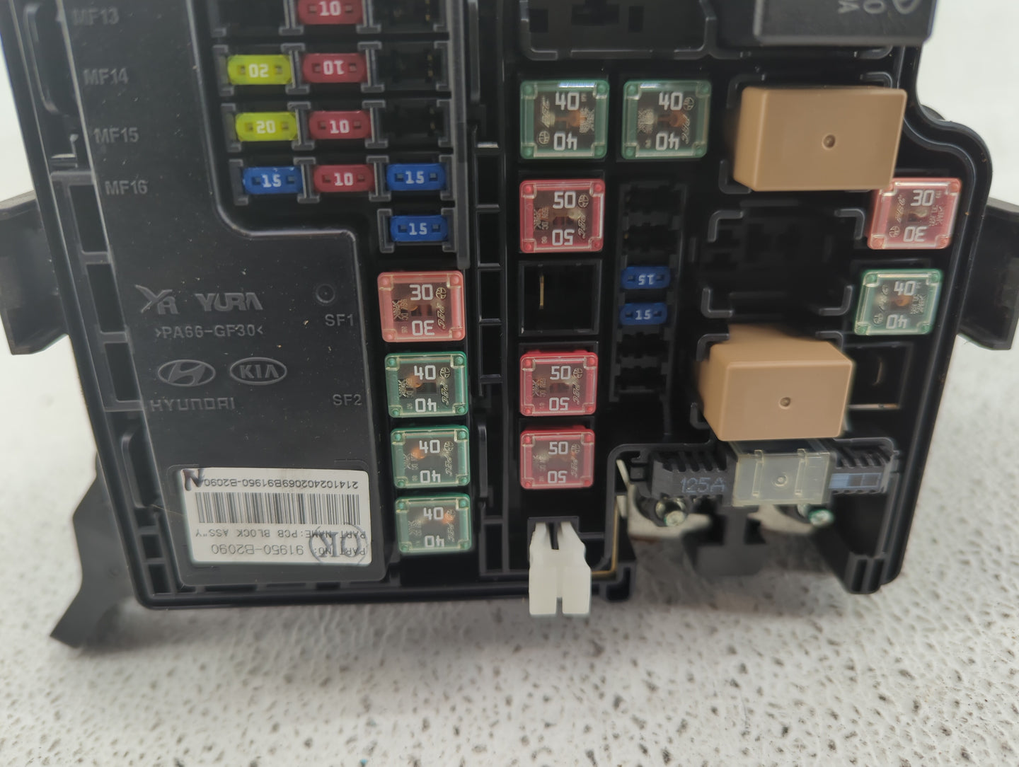2015 Kia Soul Fusebox Fuse Box Panel Relay Module P/N:91417B2090 91417B2120, 91415B2160, 91950-B2090 Fits OEM Used Auto Part