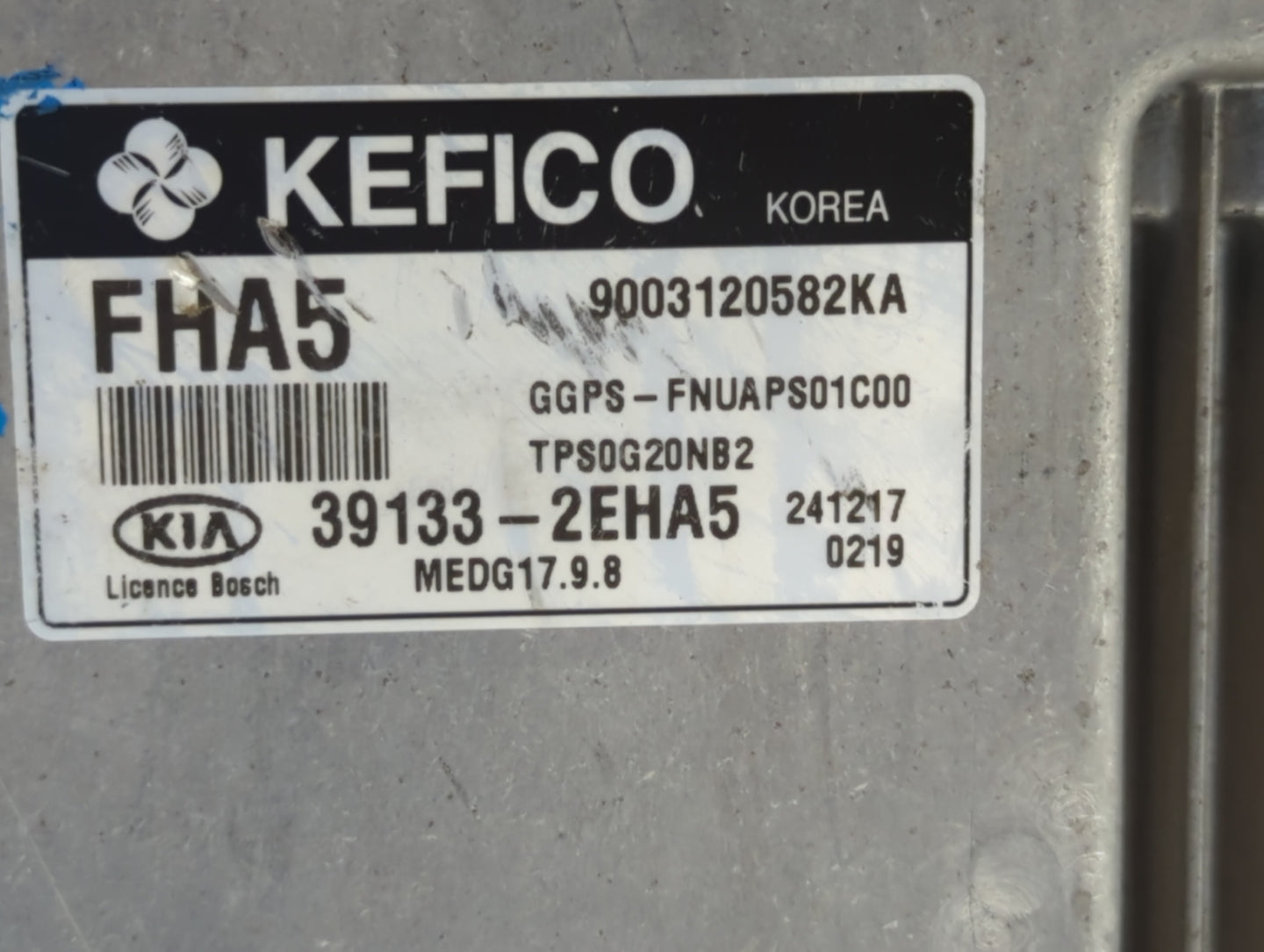 2015 Kia Soul PCM Engine Control Computer ECU ECM PCU OEM P/N:39133-2EHA5 39133-2EHA4, 39133-2EHA3 Fits OEM Used Auto Parts 