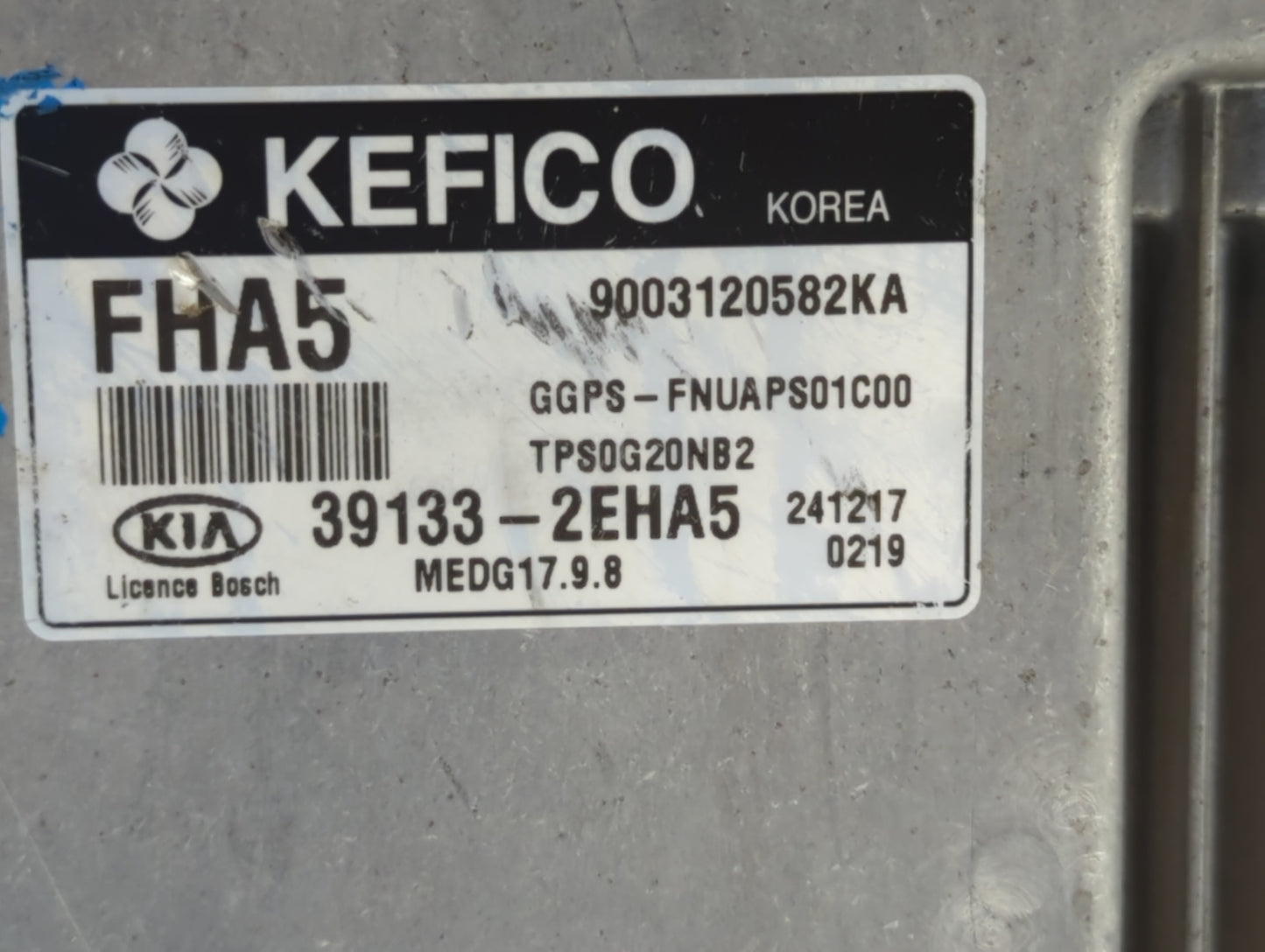 2015 Kia Soul PCM Engine Control Computer ECU ECM PCU OEM P/N:39133-2EHA5 39133-2EHA4, 39133-2EHA3 Fits OEM Used Auto Parts 