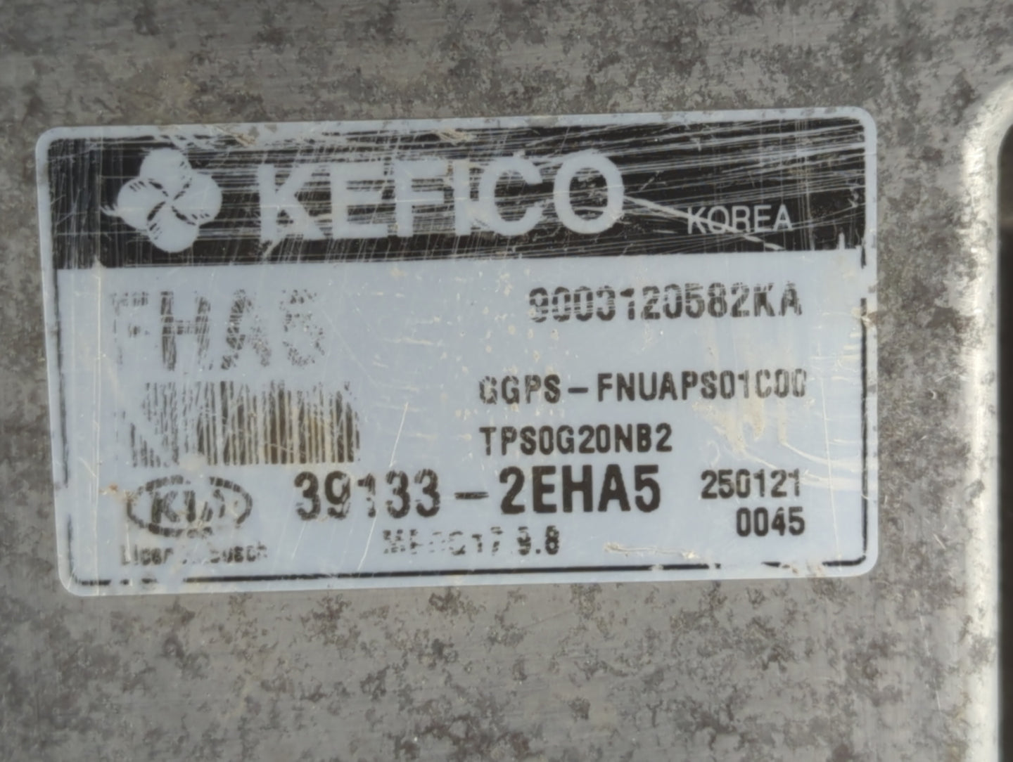 2015 Kia Soul PCM Engine Control Computer ECU ECM PCU OEM P/N:39133-2EHA5 Fits OEM Used Auto Parts - Oemusedautoparts1.com