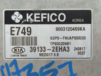 2015 Kia Soul PCM Engine Control Computer ECU ECM PCU OEM P/N:39133-2EHA3 Fits OEM Used Auto Parts - Oemusedautoparts1.com